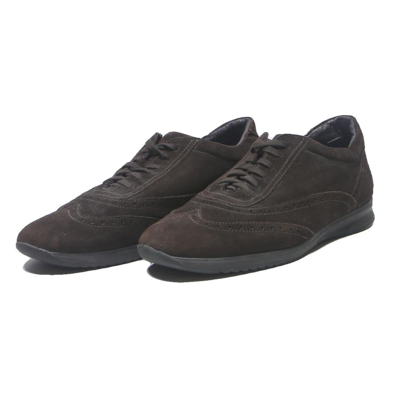 VALLEAVERDE Mens Casual Brown Synthetic Derby Shoes UK 11 Comfortable