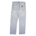 CARHARTT Mens Regular Fit Blue Denim Jeans W29 L30 Button Closure Classic Style
