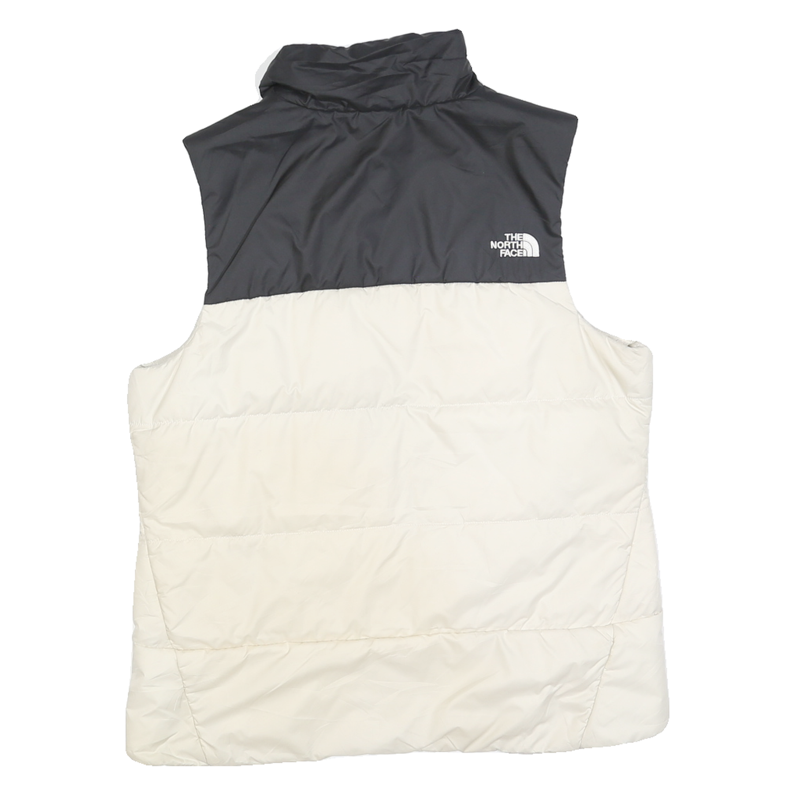 THE NORTH FACE Womens Black & Cream Jacket M Polyester Blend Quilted Warm Layer