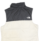 THE NORTH FACE Womens Black & Cream Jacket M Polyester Blend Quilted Warm Layer