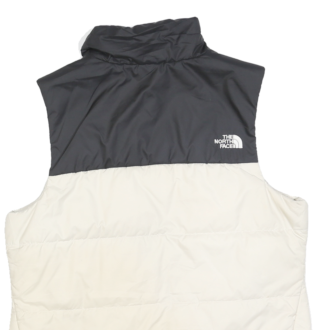 THE NORTH FACE Womens Black & Cream Jacket M Polyester Blend Quilted Warm Layer