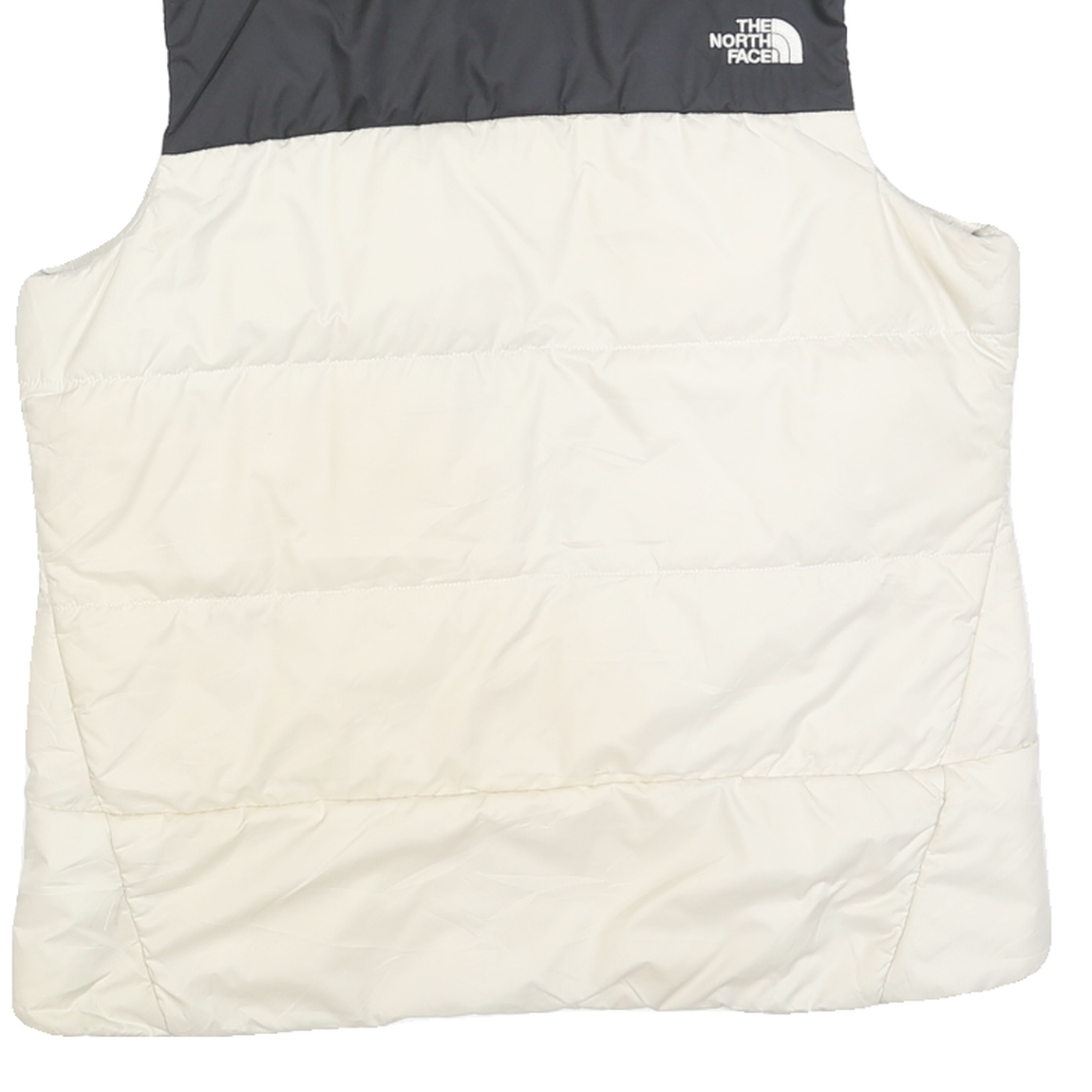 THE NORTH FACE Womens Black & Cream Jacket M Polyester Blend Quilted Warm Layer