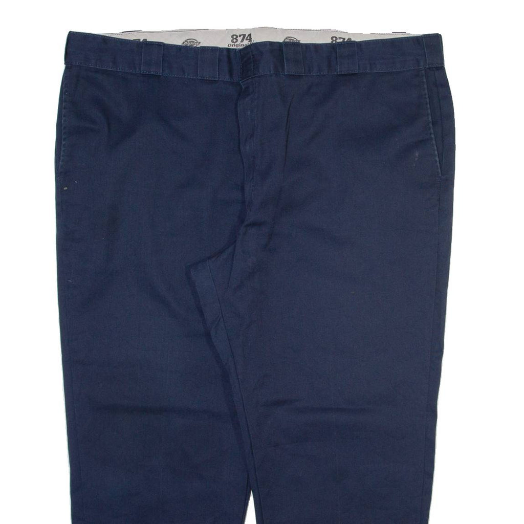DICKIES Mens Trousers Blue Regular Tapered W44 L26