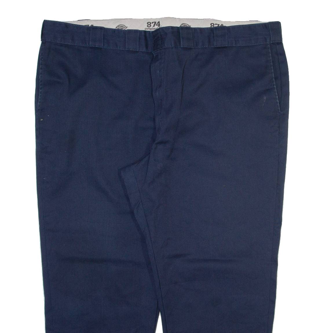 DICKIES Mens Trousers Blue Regular Tapered W44 L26