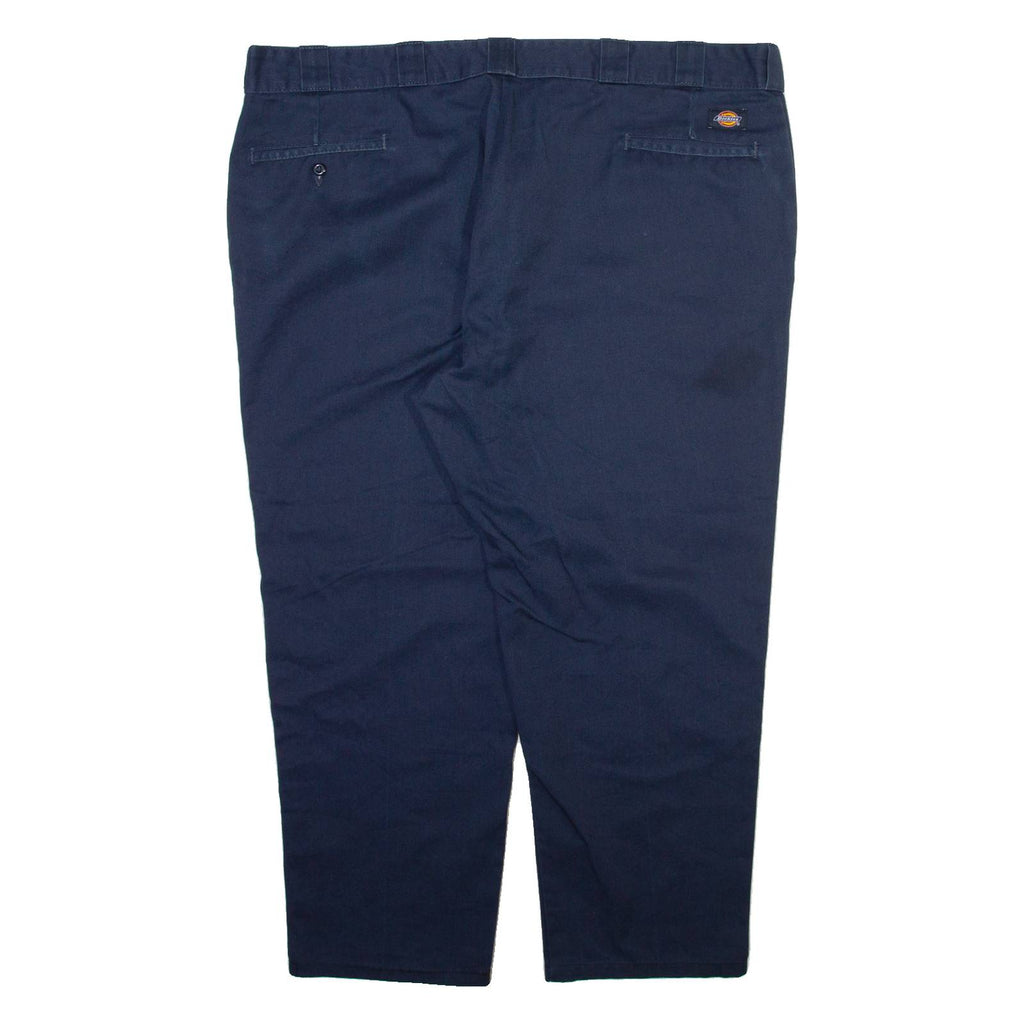 DICKIES Mens Trousers Blue Regular Tapered W44 L26