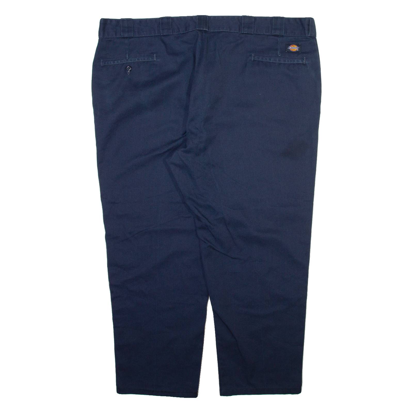 DICKIES Mens Trousers Blue Regular Tapered W44 L26