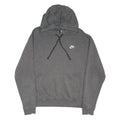 NIKE Mens Grey Pullover Hoodie M Cotton Blend Sports Casual Sweatshirt