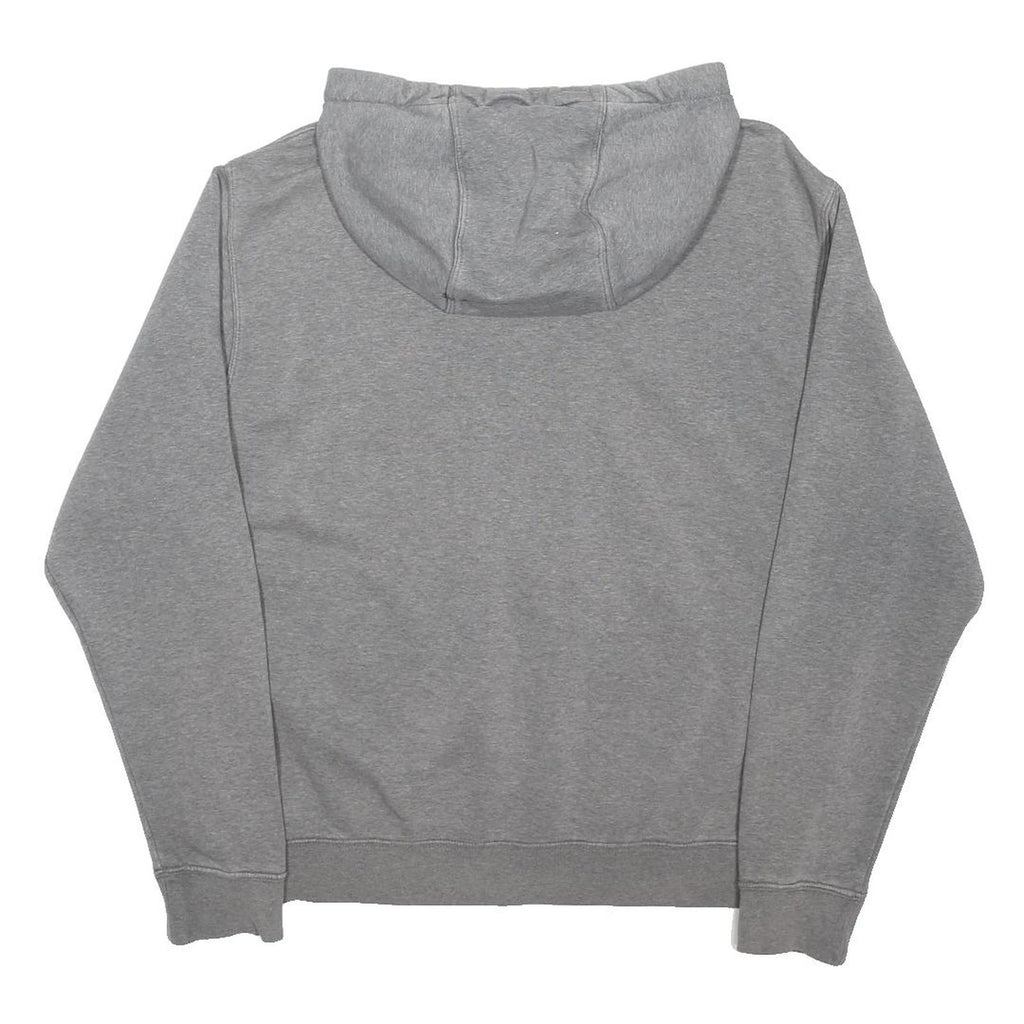 NIKE Mens Grey Pullover Hoodie M Cotton Blend Sports Casual Sweatshirt