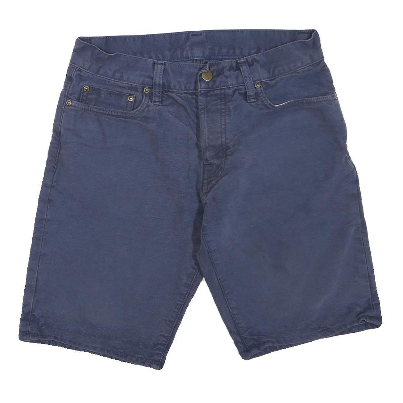 CARHARTT Mens Navy Casual Cotton Blend Shorts S W28 Workwear Durable
