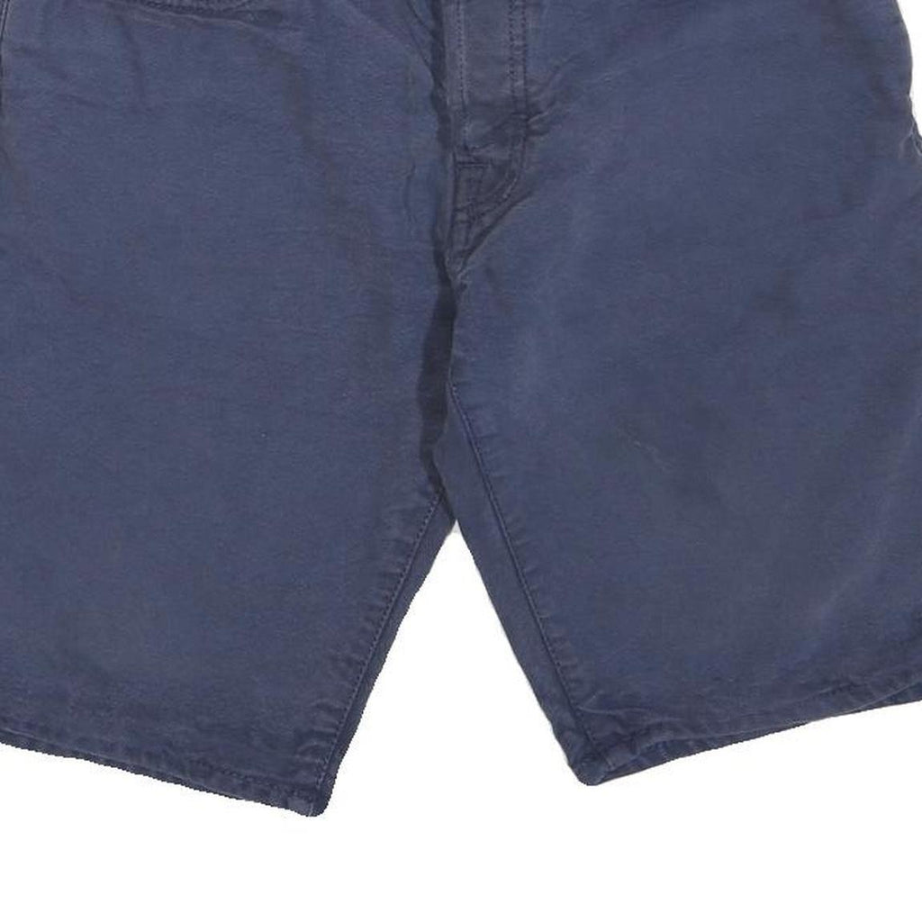 CARHARTT Mens Navy Casual Cotton Blend Shorts S W28 Workwear Durable