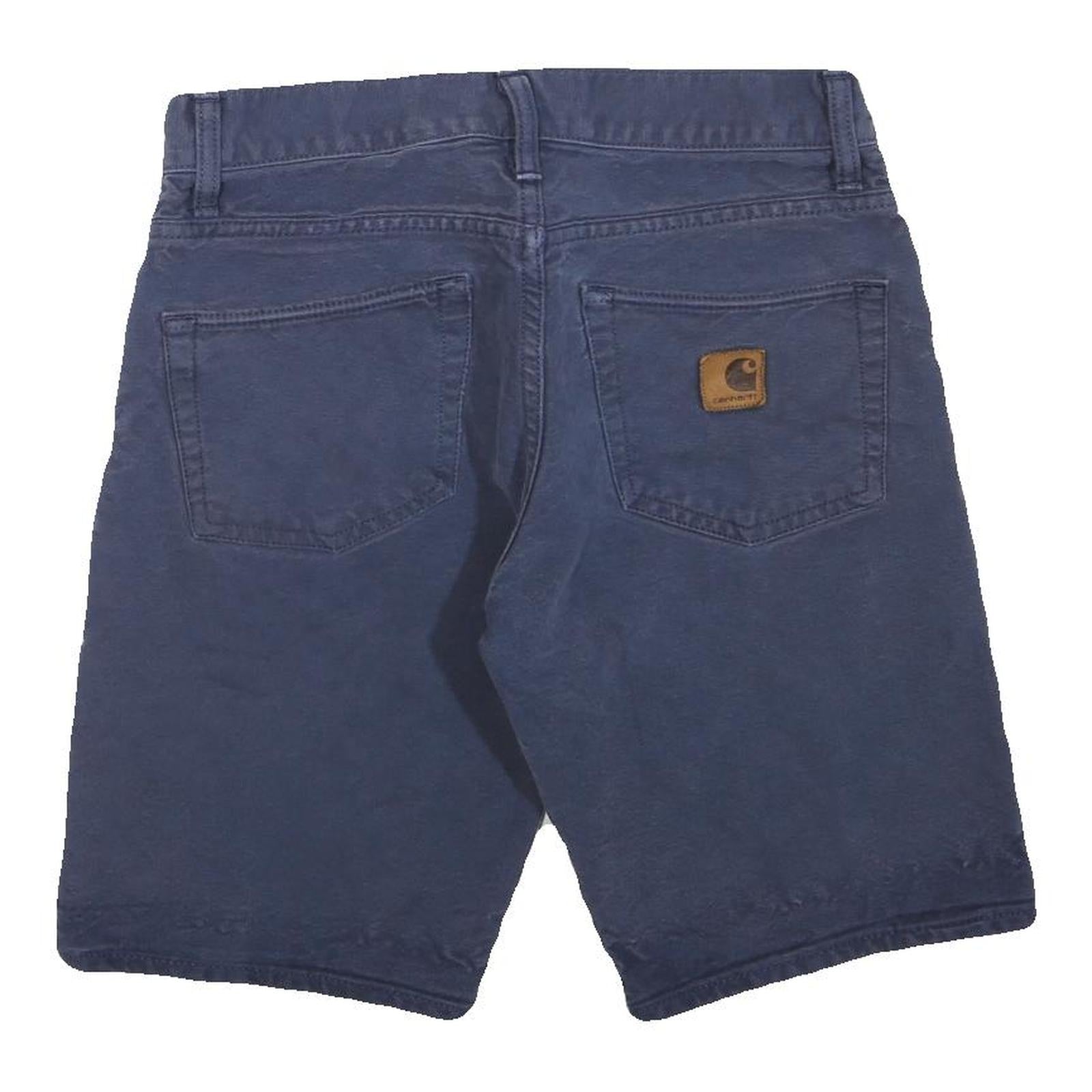 CARHARTT Mens Navy Casual Cotton Blend Shorts S W28 Workwear Durable