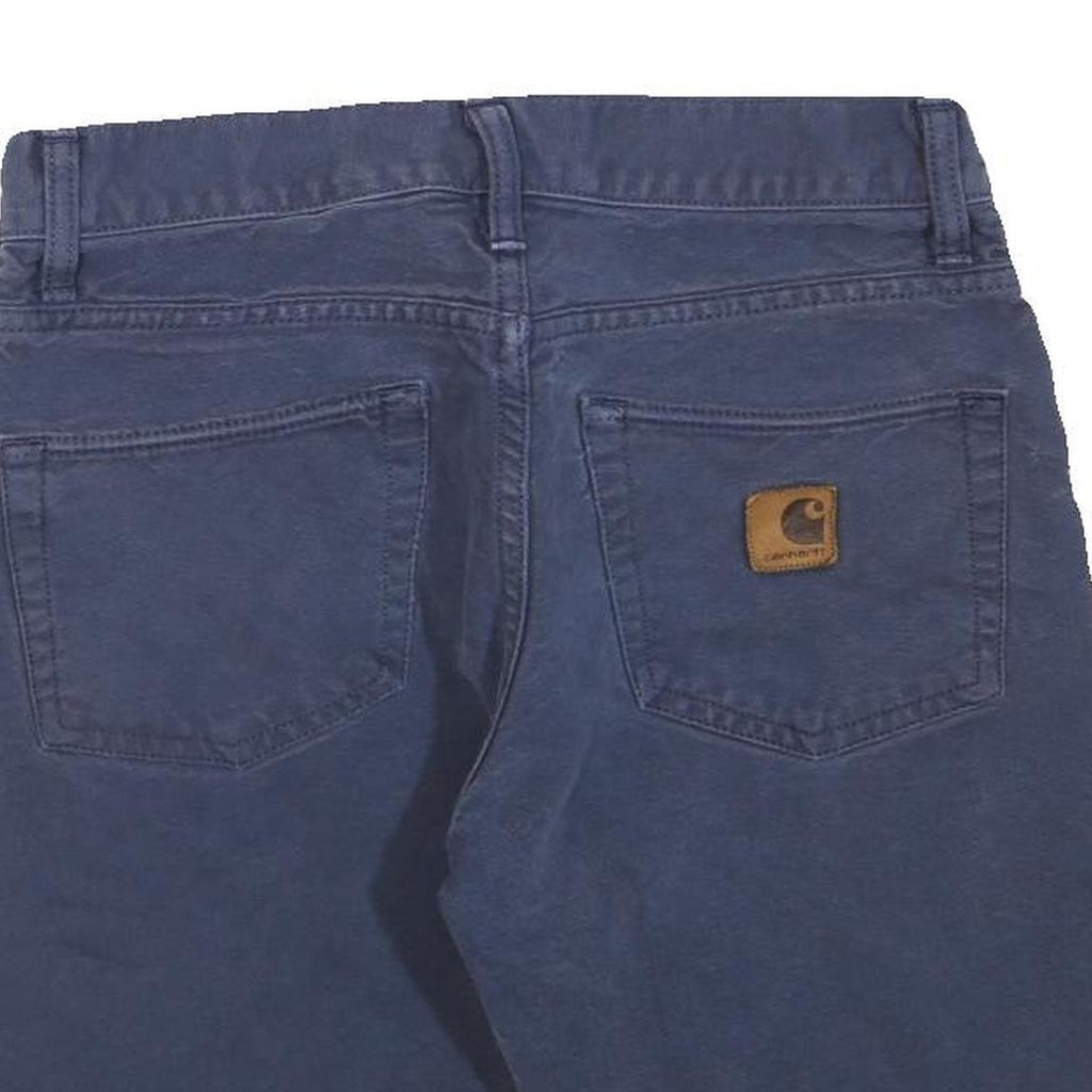 CARHARTT Mens Navy Casual Cotton Blend Shorts S W28 Workwear Durable