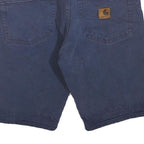 CARHARTT Mens Navy Casual Cotton Blend Shorts S W28 Workwear Durable