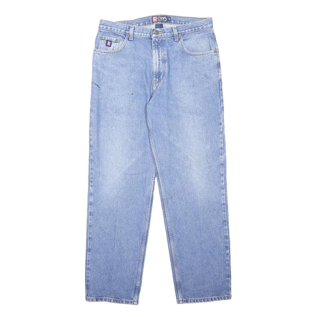 CHAPS RALPH LAUREN Mens Jeans Blue Loose Straight Denim Light W34 L30 Classic