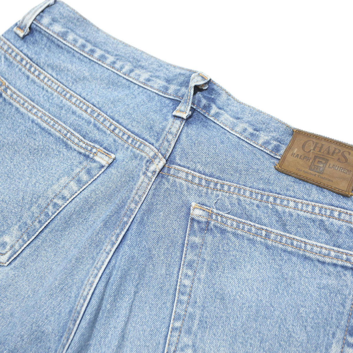 CHAPS RALPH LAUREN Mens Jeans Blue Loose Straight Denim Light W34 L30 Classic