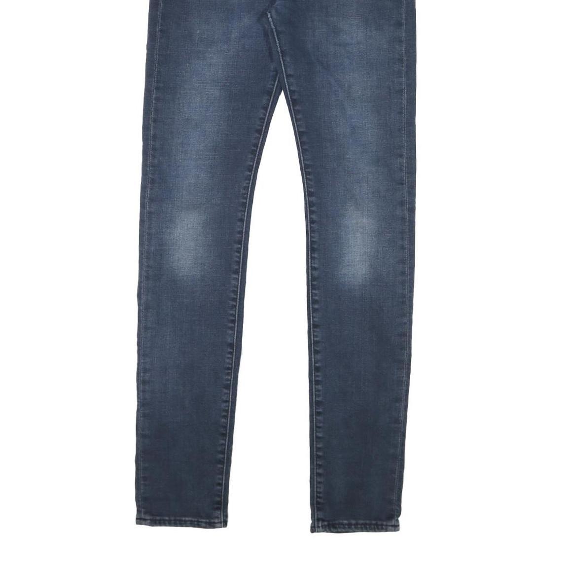 LEVI'S 519 Mens Slim Blue Denim Raw Zip Jeans W26 L30 Stylish Stretch Fit