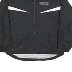 HOLLOWAY Mens Black & White Panther Football Track Jacket M Polyester Zip