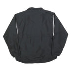 HOLLOWAY Mens Black & White Panther Football Track Jacket M Polyester Zip