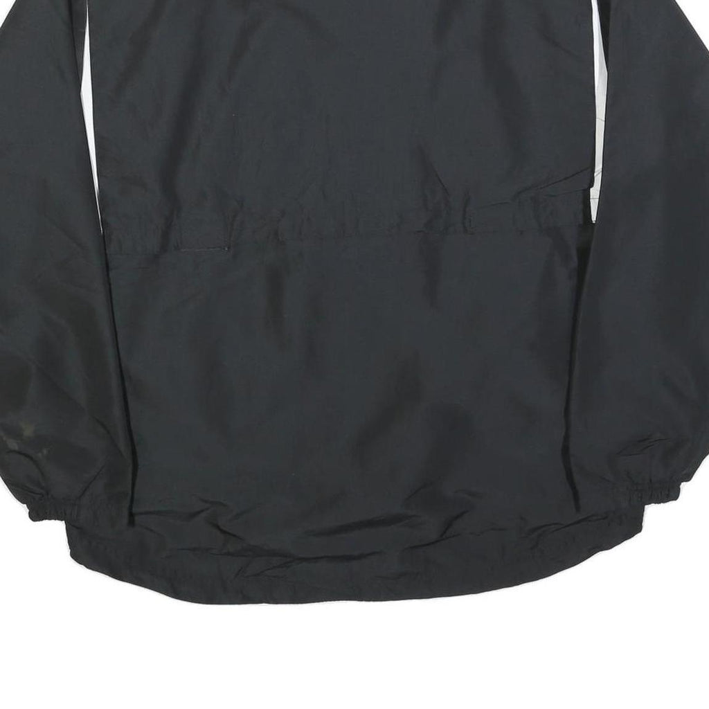 HOLLOWAY Mens Black & White Panther Football Track Jacket M Polyester Zip