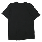 ADIDAS Mens Black Graphic T-Shirt S Short Sleeve Crew Neck Cotton Blend