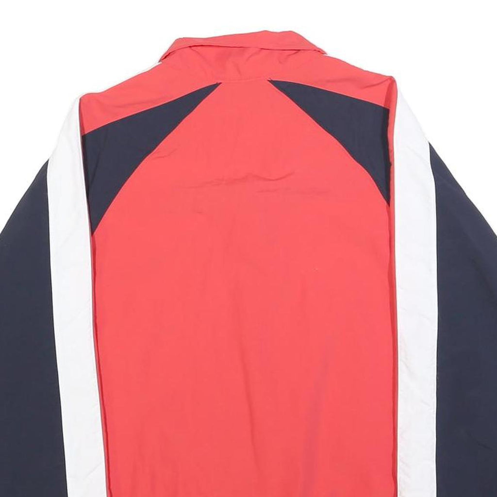CHAMPION Womens Red & Navy Zip Up Polyester Track Jacket S Athletic Colourblock