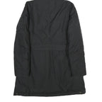 BLAUER USA Womens Black Nylon Hooded Long Zip Jacket M