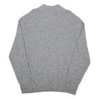 CHAPS Mens Grey Pullover Plain Crew Neck Basic Knit XL Cotton Blend Casual