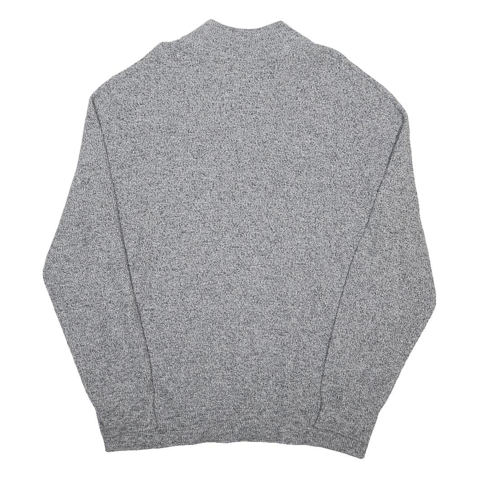 CHAPS Mens Grey Pullover Plain Crew Neck Basic Knit XL Cotton Blend Casual