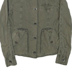 MARC O'POLO Womens Green Cotton Blend Button Jacket S Casual Lightweight