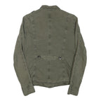 MARC O'POLO Womens Green Cotton Blend Button Jacket S Casual Lightweight