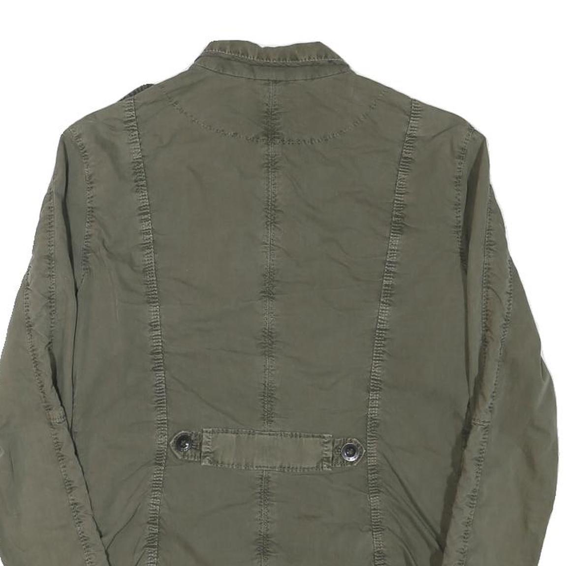 MARC O'POLO Womens Green Cotton Blend Button Jacket S Casual Lightweight