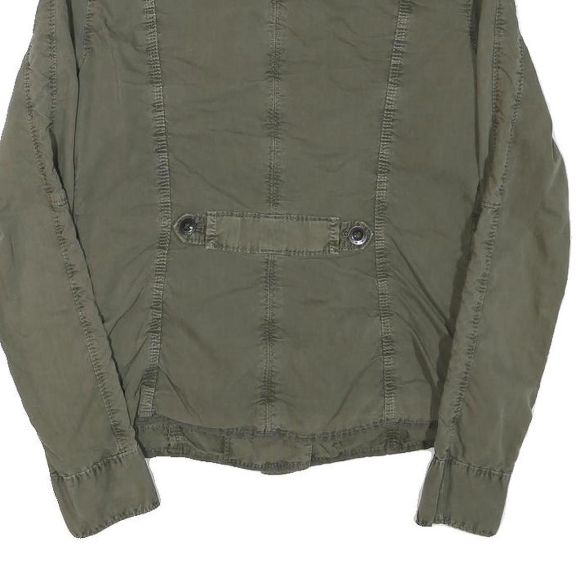 MARC O'POLO Womens Green Cotton Blend Button Jacket S Casual Lightweight