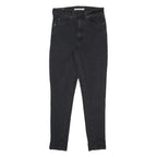 LEVI'S Big E Womens Jeans Black Slim Skinny Denim W27 L28 Iconic Stitch