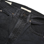LEVI'S Big E Womens Jeans Black Slim Skinny Denim W27 L28 Iconic Stitch