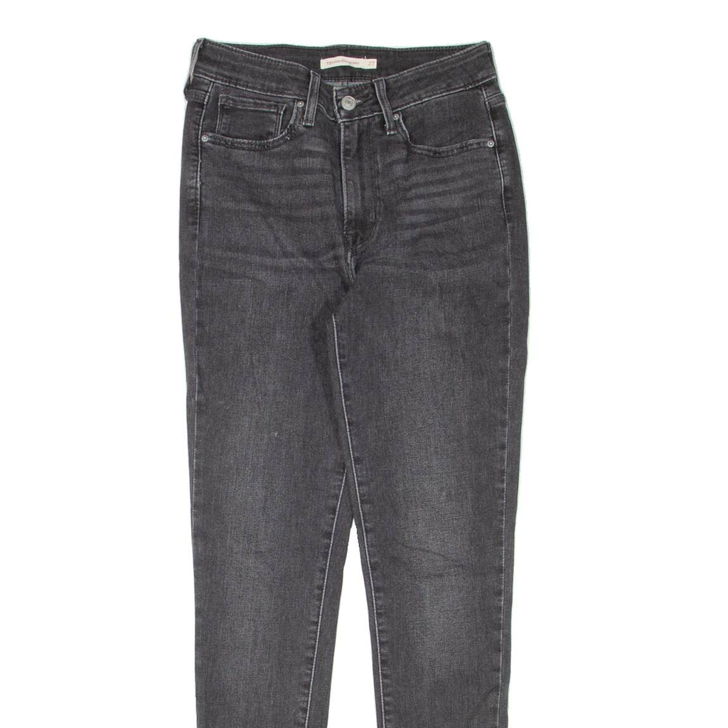 LEVI'S 721 High Rise Womens Jeans Grey Slim Skinny W27 L30