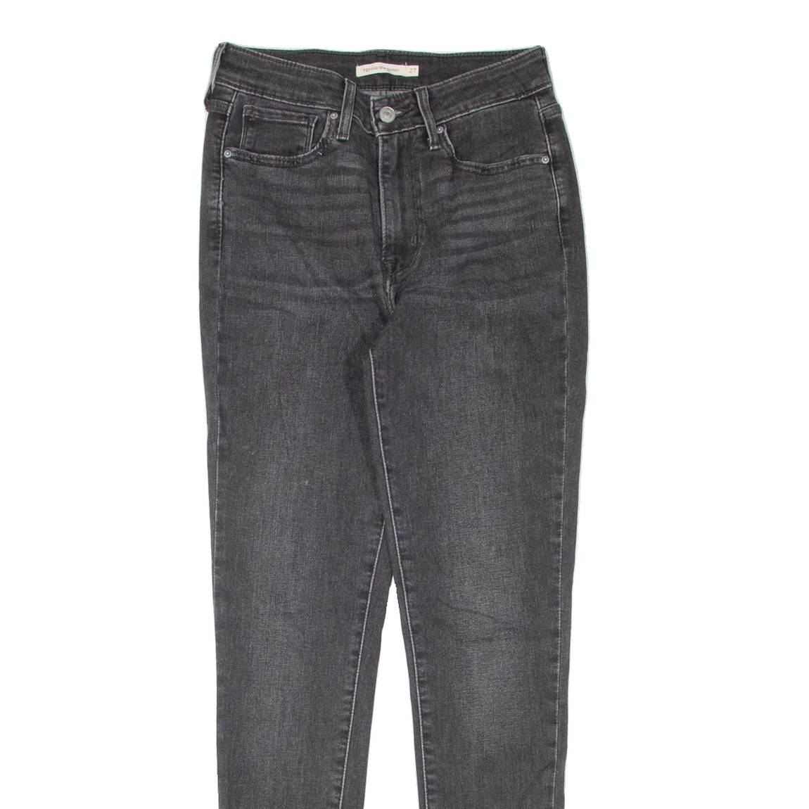 LEVI'S 721 High Rise Womens Jeans Grey Slim Skinny W27 L30