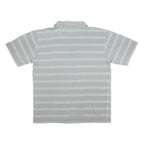 KAPPA Mens Grey & White Striped Short Sleeve Polo Shirt XL Casual Cotton