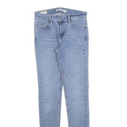 LEVI'S Womens Jeans Blue Slim Skinny Denim Light W27 L32 710 Cotton Blend Zip