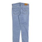 LEVI'S Womens Jeans Blue Slim Skinny Denim Light W27 L32 710 Cotton Blend Zip
