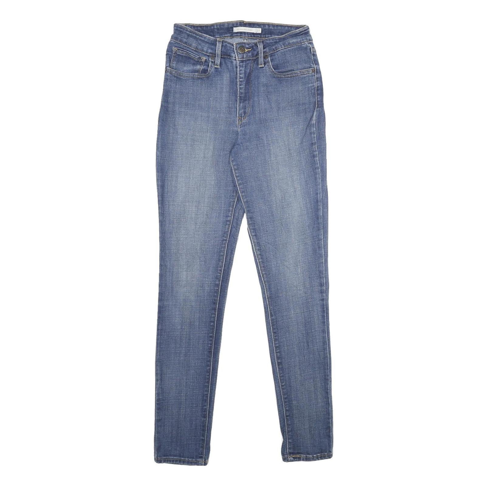 LEVI'S 721 High Rise Skinny Womens Jeans Blue Slim Skinny Denim Medium W27 L30