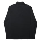 BOSS HUGO BOSS Mens Black Long Sleeve Plain XL Cotton Blend Polo Shirt