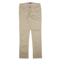 DICKIES Womens Trousers Green Slim Straight W30 L31