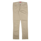 DICKIES Womens Trousers Green Slim Straight W30 L31