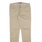 DICKIES Womens Trousers Green Slim Straight W30 L31