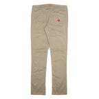 DICKIES Womens Trousers Green Slim Straight W30 L31