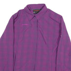 MAMMUT Womens Shirt Purple Check Long Sleeve M