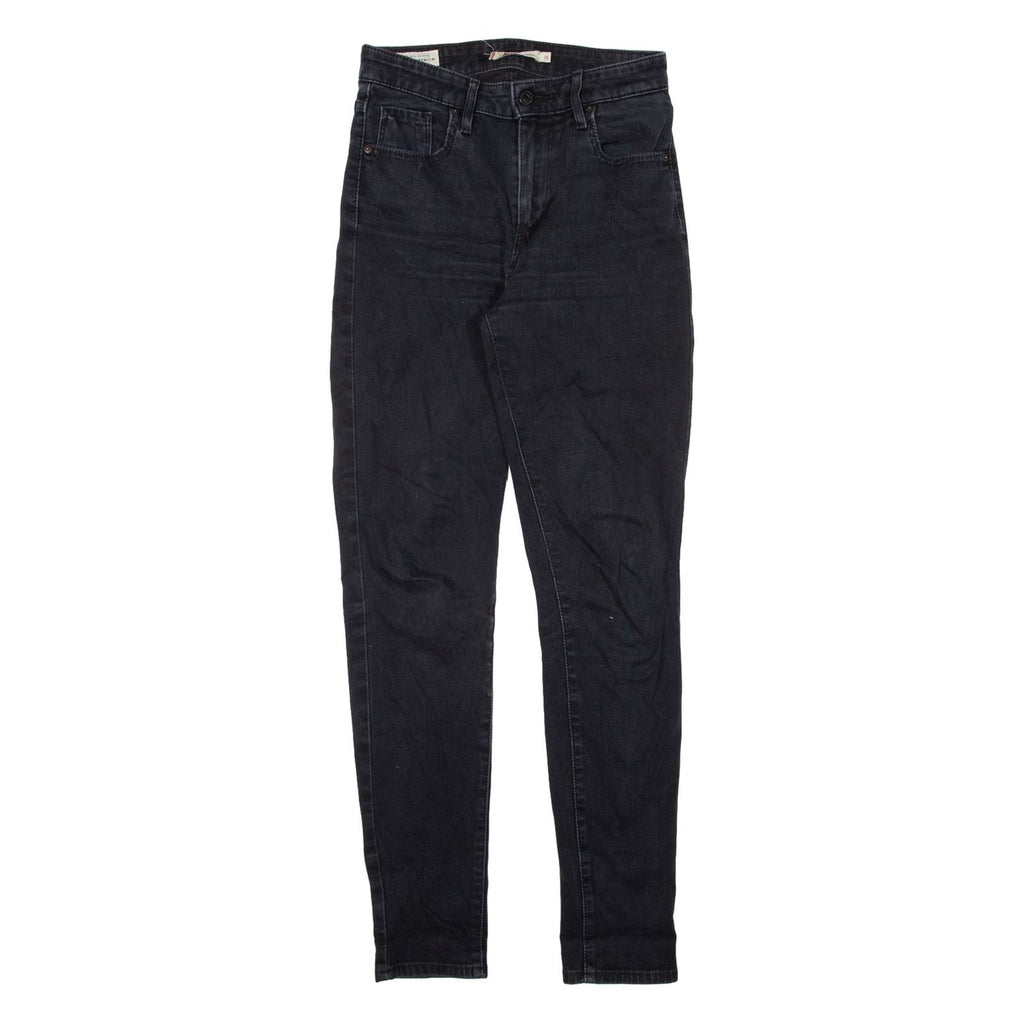 LEVI'S 721 High Rise Womens Jeans Black Slim Skinny W26 L30