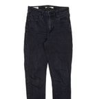 LEVI'S 721 High Rise Womens Jeans Black Slim Skinny W26 L30