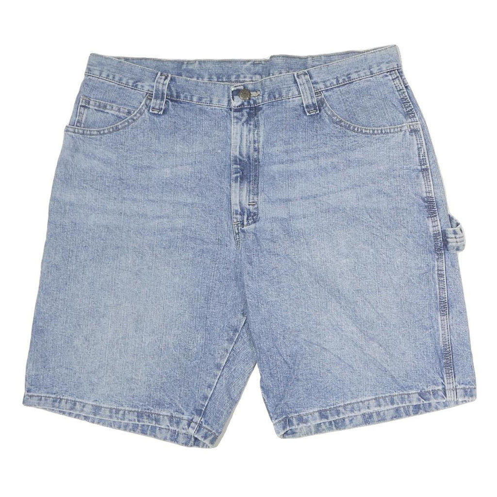 WRANGLER Mens Denim Blue Casual Shorts M W36 Relaxed Fit Utility Style