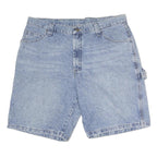 WRANGLER Mens Denim Blue Casual Shorts M W36 Relaxed Fit Utility Style